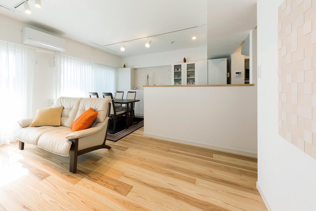 生まれ変わった快適な部屋