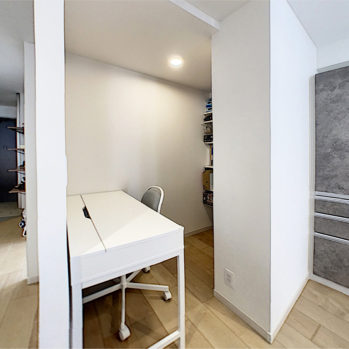 キッチンの横に設けた家事スペース