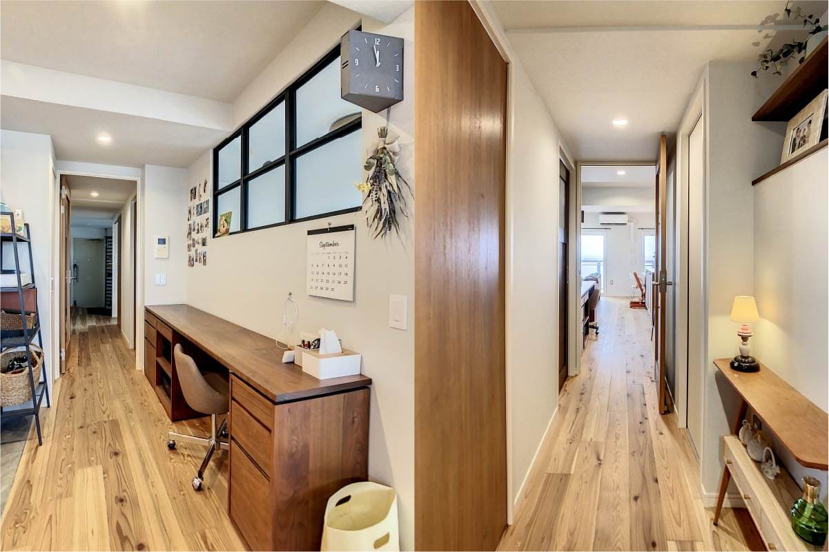 床暖房がなくても足元が冷たくない無垢床