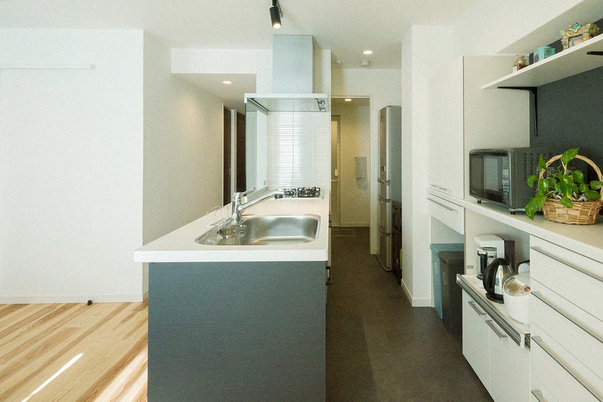 収納こだわったキッチン