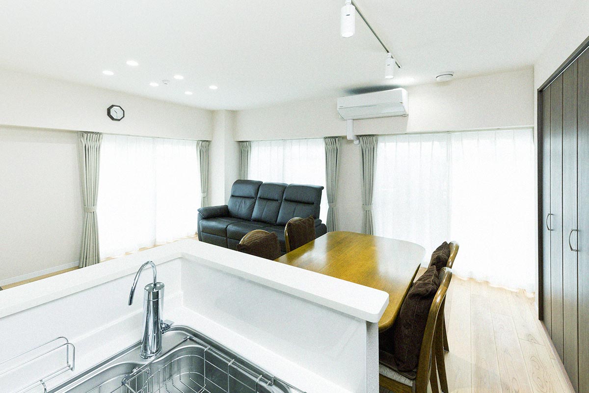 断熱施工されたLDK